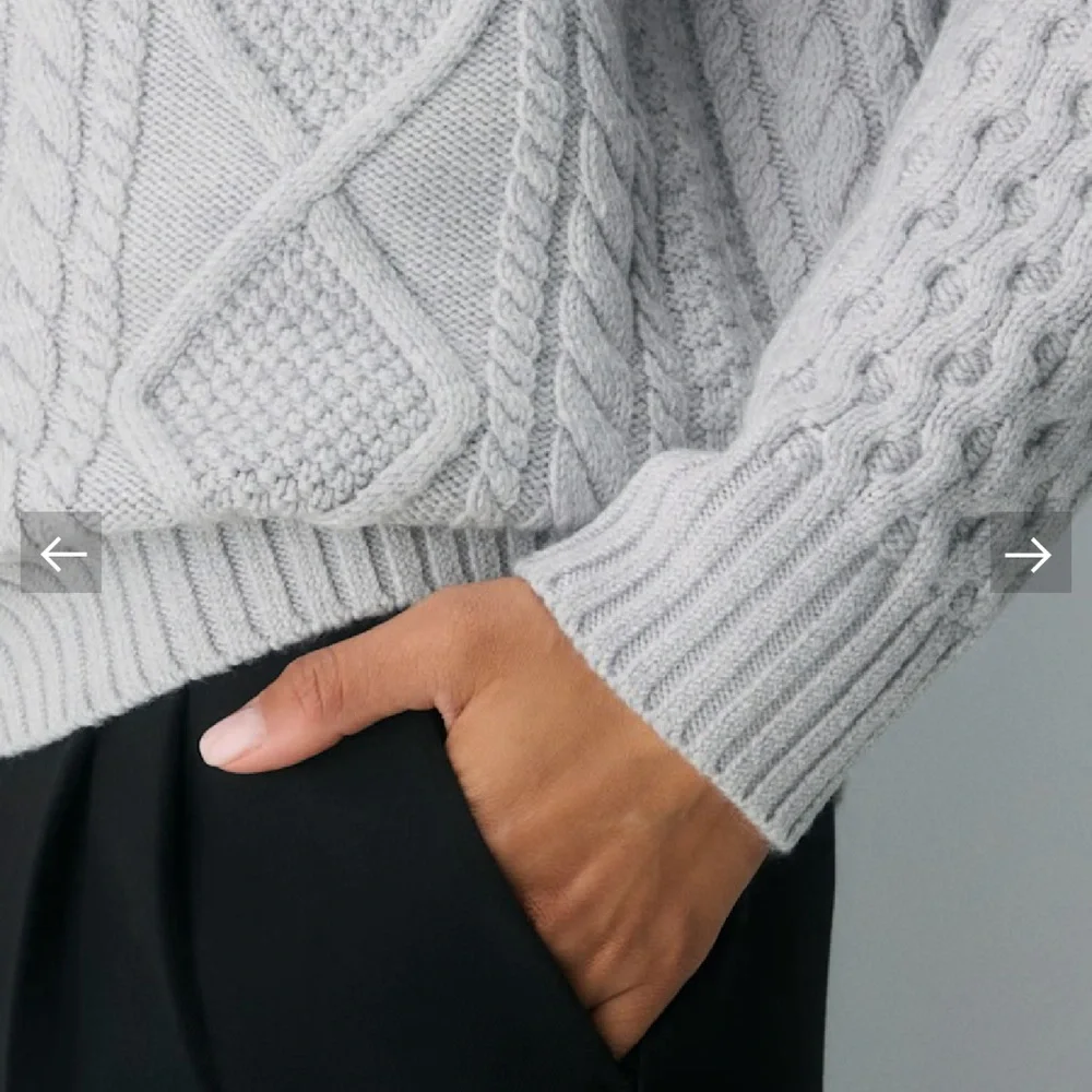 Aritzia Heritage Knit Merino Wool Crew Sweater New - Picture 6 of 9